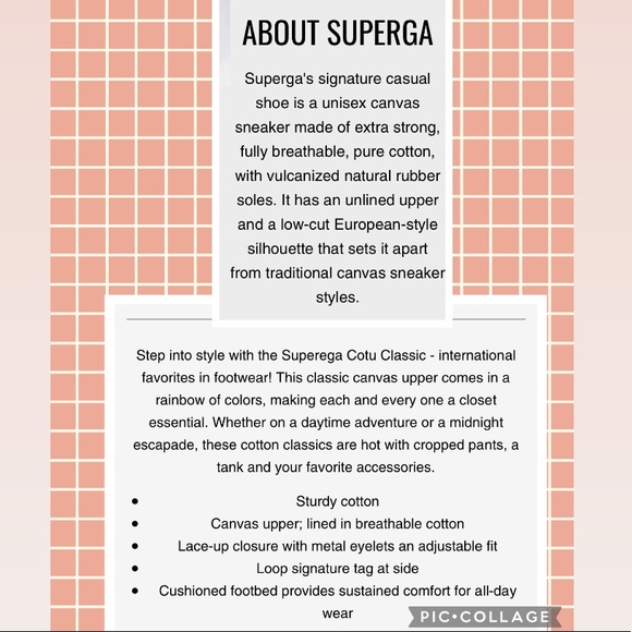 SUPERGA KIDS COTU CLASSIC COTTON CANVAS SNEAKERS Unisex Boys Girls Size 2.5 - Picture 12 of 12